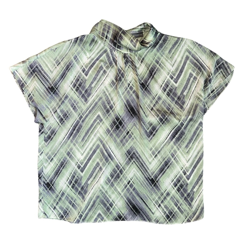 Vince Camuto Chevron Patterned Blouse